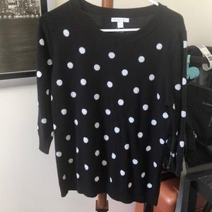 Polka dot sweater